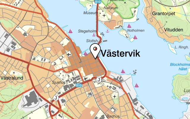 Karta som visar Best Western Plus Västerviks Stadshotell på Storgatan 3, 593 30 Västervik