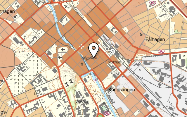 Karta som visar China Uppsala på Kungsängsgatan 20, 753 22 Uppsala