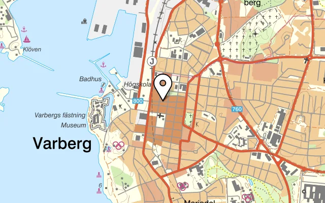 Karta som visar Invito på Norrgatan 13, 432 41 Varberg