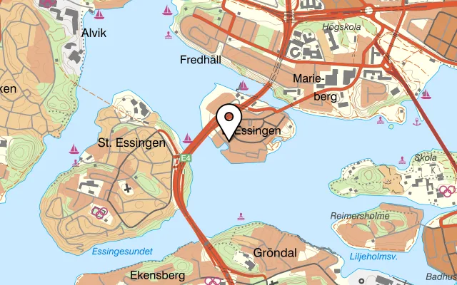Karta som visar Lillan på Lillan på Primusgatan 63, 112 67 Stockholm