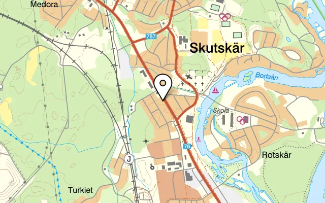 Karta som visar Buffalo Steakhouse på Gävlevägen 28, 814 31 Skutskär