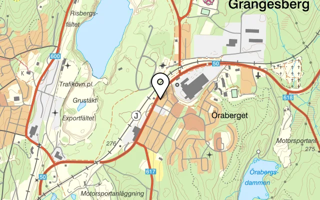 Karta som visar Värdshuset Stopet AB Hotell på Kopparbergsvägen 60, 772 30 Grängesberg