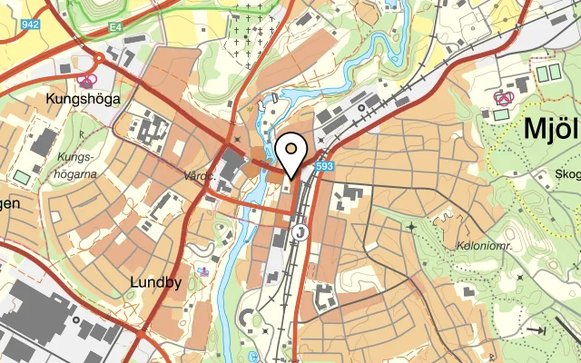 Karta som visar Pizzeria Napoli på Stora Torget 2C, 595 30 Mjölby