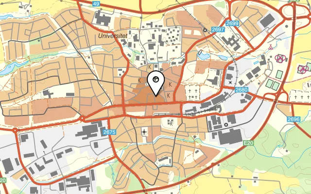 Karta som visar Fröken Ljungs Cafe på Järnvägsgatan 5, 532 30 Skara
