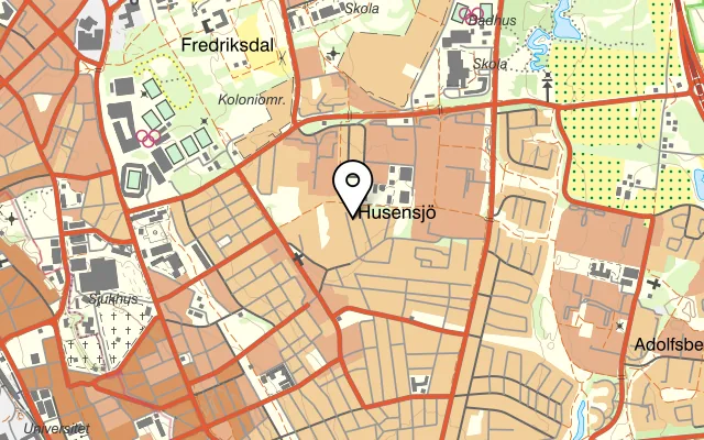 Karta som visar Rotellas kök AB på Norrtäljegatan 5, 252 52 Helsingborg