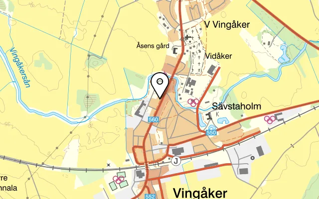 Karta som visar Dallasgrillen på Storgatan 41, 643 30 Vingåker