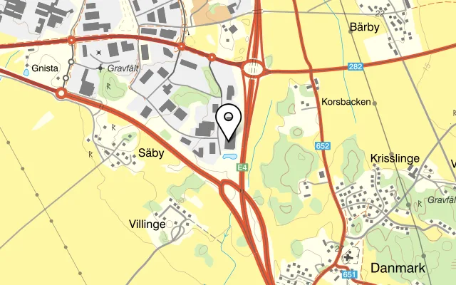 Karta som visar Nathan Husman & Deli på Kumlagatan 12, 754 54 Uppsala