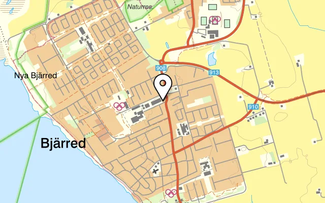 Karta som visar Bella Napoli på Vikingavägen 1, 237 31 Bjärred