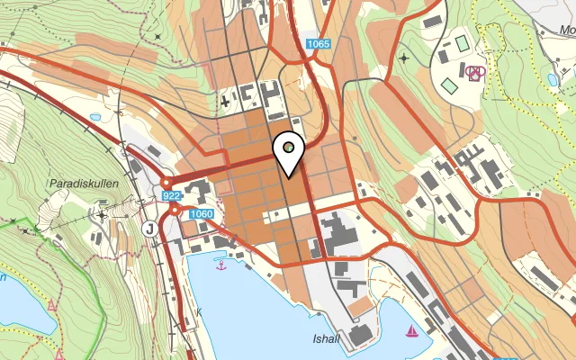 Karta som visar LINNÉA&PETER AB på Fabriksgatan 12B, 891 33 Örnsköldsvik
