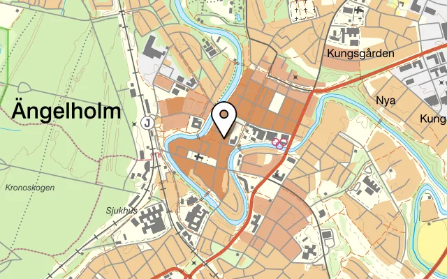 Karta som visar Tiramisu på Storgatan 48, 262 32 Ängelholm