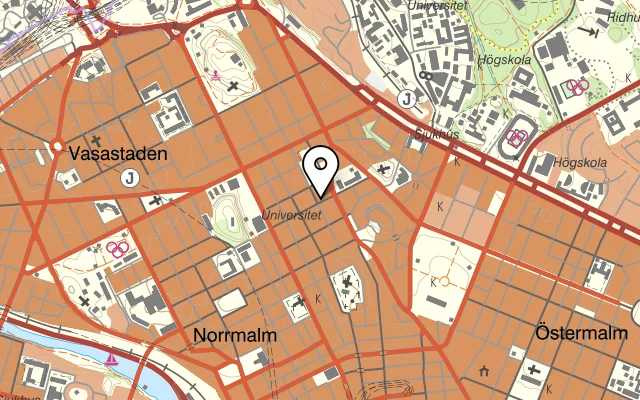 Karta som visar Adria Ristorante & Bar på Tulegatan 10, 113 53 Stockholm