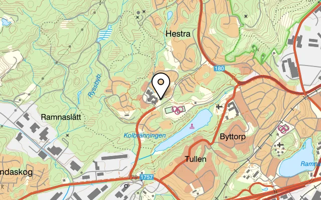 Karta som visar Tonysrestaurant på Hestra ringväg, 504 70 Borås