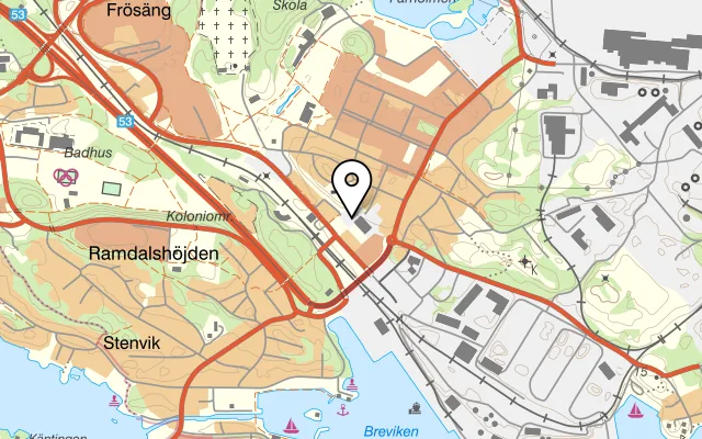 Karta som visar Viking Pizzeria i Oxelösund på JÄRNTORGET 1, 613 30 Oxelösund