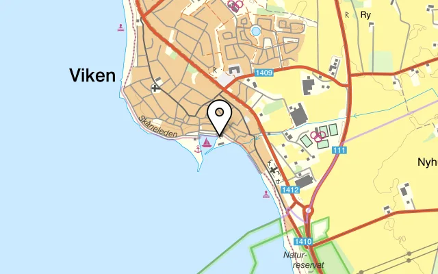 Karta som visar Il Faro på Hamnplanen 16, 260 40 Viken
