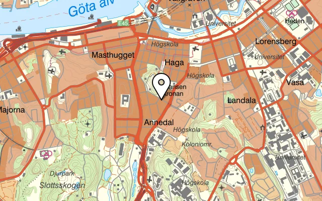 Karta som visar Human på Risåsgatan 8, 413 07 Göteborg