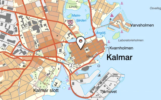 Karta som visar cyrano kalmar på Norra Långgatan 21, 392 32 Kalmar