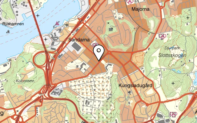 Karta som visar Kafe Marmelad på Mariagatan 17, 414 71 Göteborg