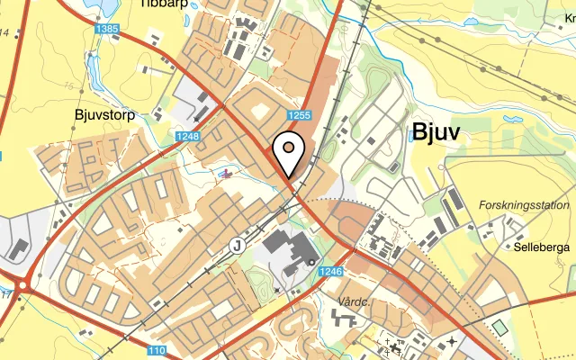 Karta som visar Amore Pizzeria på Norra Storgatan 8, 267 31 Bjuv