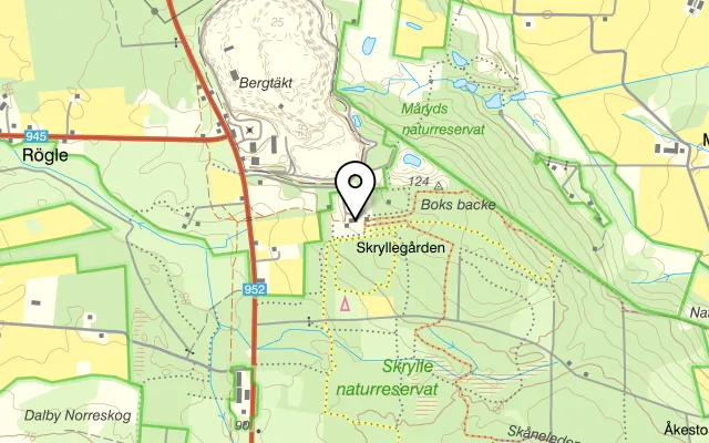 Karta som visar Skrylle Restaurant & Café på Hardeberga 161, 247 91 Södra Sandby