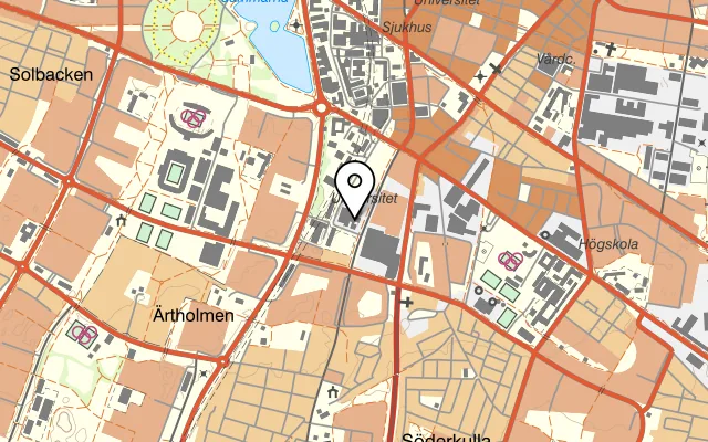 Karta som visar APLATE Nordic på Per Albin Hanssons väg 41, 214 28 Malmö