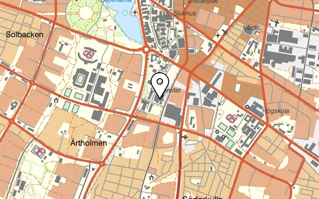 Karta som visar MEDEON på Per Albin Hanssons väg 43, 214 32 Malmö