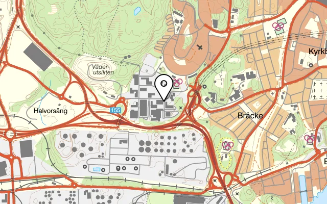 Karta som visar Glada kocken på Ruskvädersgatan 14, 418 34 Göteborg