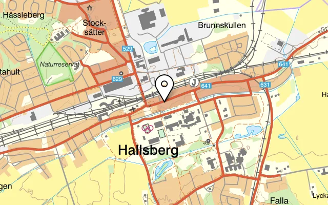 Karta som visar Pizzeria Milano på Västra Storgatan 15, 694 30 Hallsberg