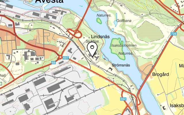 Karta som visar Winjans på Lindsnäsvägen 2, 774 41 Avesta