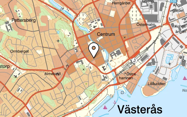 Karta som visar Magpie Restaurant på Källgatan 11A, 722 11 Västerås