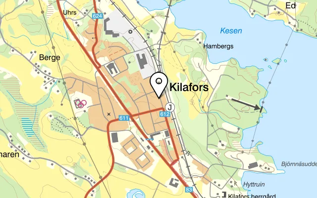Karta som visar Järngängets nostalgikafé på Polgatan 33, 823 30 Kilafors