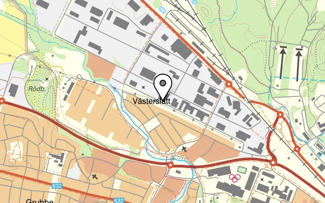 Karta som visar Charlottes Kök & Catering på Industrivägen 22, 901 30 Umeå