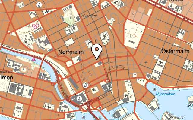 Karta som visar Ikki Bar på Kungshallen, Kungsgatan 44, 111 35 Stockholm
