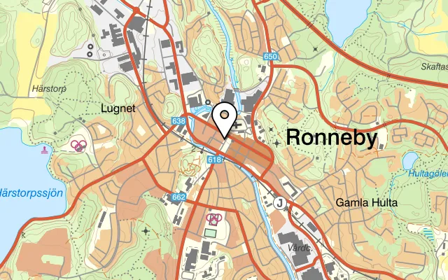 Karta som visar iTALiANA Pizza Birra Vino på Västra Torggatan 7, 372 30 Ronneby