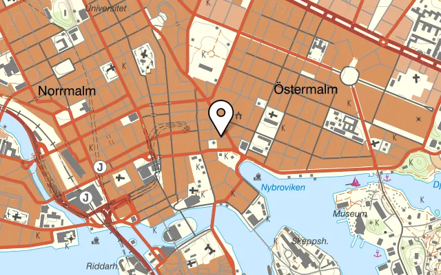 Karta som visar MISSHUMASSHU på Smålandsgatan 10, 111 46 Stockholm