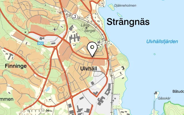 Karta som visar Kvarnens Bar & Kök på Finningevägen 16, 645 40 Strängnäs