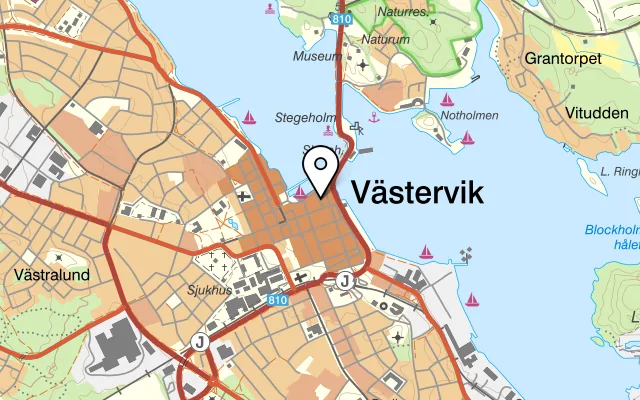 Karta som visar Restaurang Smugglaren på Smugglaregränd 1, 593 33 Västervik