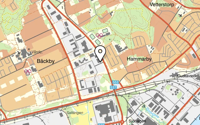 Karta som visar Bamboo Express Västerås på Kokillgatan 7, 721 33 Västerås