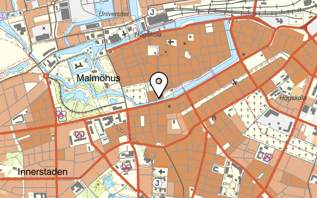 Karta som visar Dirty Taco på Södra Vallgatan 3, 211 40 Malmö