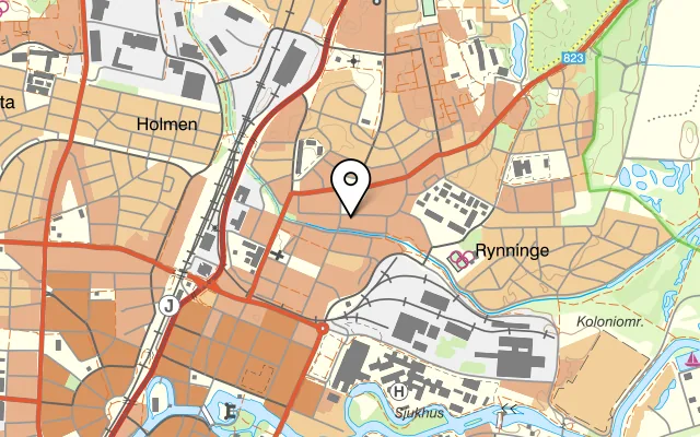Karta som visar La Pizza på Rynningegatan 12, 703 56 Örebro