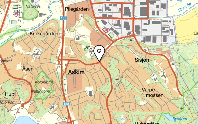 Karta som visar Lamai Thai på Gamla Särövägen 88, 436 40 Askim
