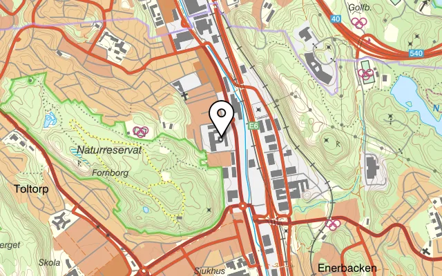 Karta som visar Restaurang Tegel på Krokslätts Fabriker 66, 431 37 Mölndal