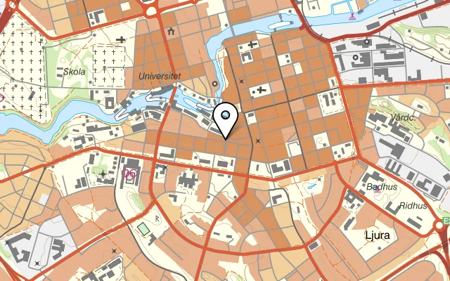 Karta som visar Oishi Sushi på Sankt Persgatan 75, 602 34 Norrköping