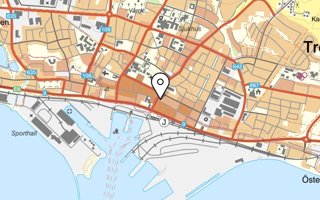 Karta som visar Stolen Cutlery på Östergatan 1, 231 44 Trelleborg