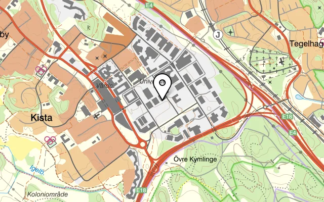 Karta som visar Marrakech Kista på Digitalgatan 10, 164 40 Kista