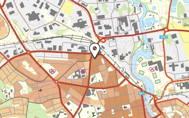 Karta som visar Lemon Garden LKPG på Sveagatan, 582 21 Linköping