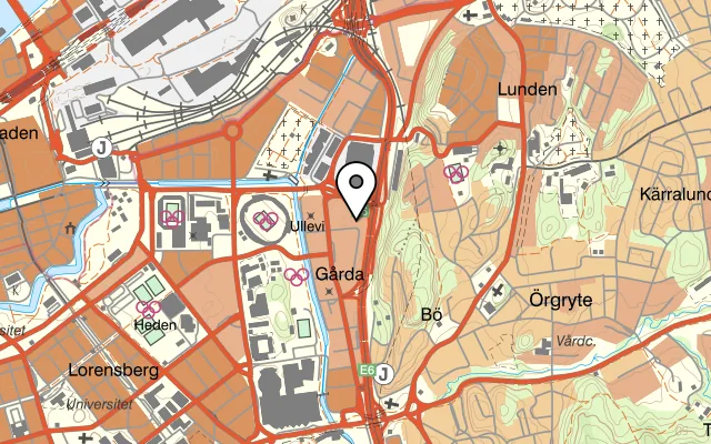 Karta som visar Gaby's på Drakegatan 10, 412 50 Göteborg