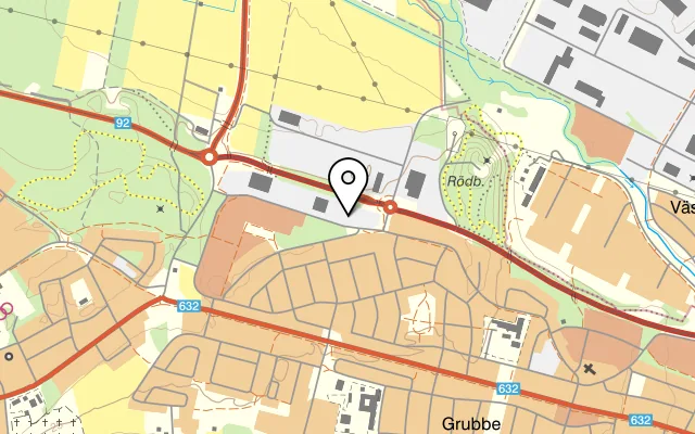 Karta som visar Parkens Pizza på Kronoskogsvägen 2, 903 61 Umeå