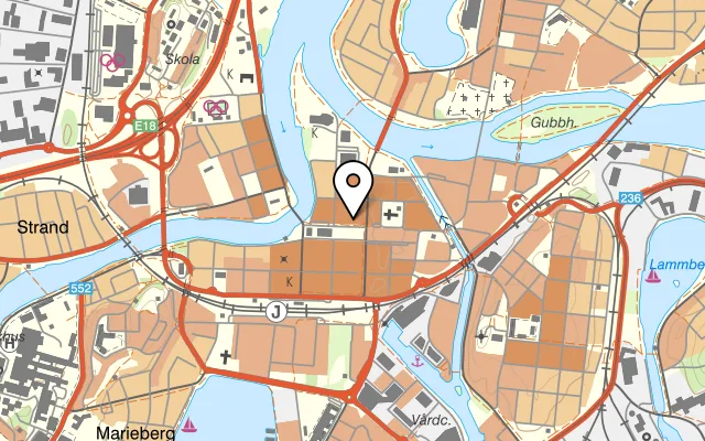 Karta som visar Zanzibar Karlstad på Kungsgatan 14, 652 24 Karlstad