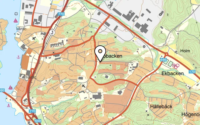 Karta som visar Pizzeria Kopper på Koppersvägen 2, 444 42 Stenungsund