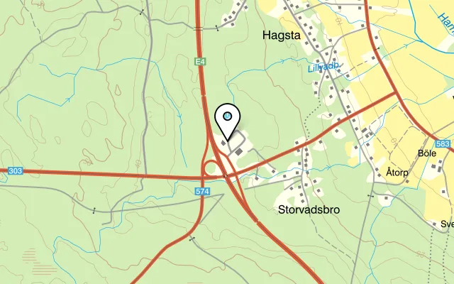 Karta som visar Rasta Hagsta på Ockelbovägen 40, 817 93 Hamrångefjärden